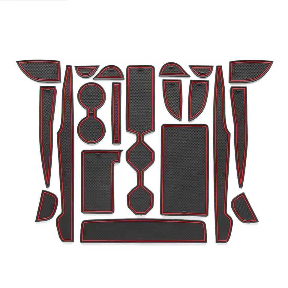 20pcs/set for Toyota Camry 9TH 2025 2025 Anti-Slip Gate Slot Cup Mat Non-slip Door Cup Pads Car Interior Accessories