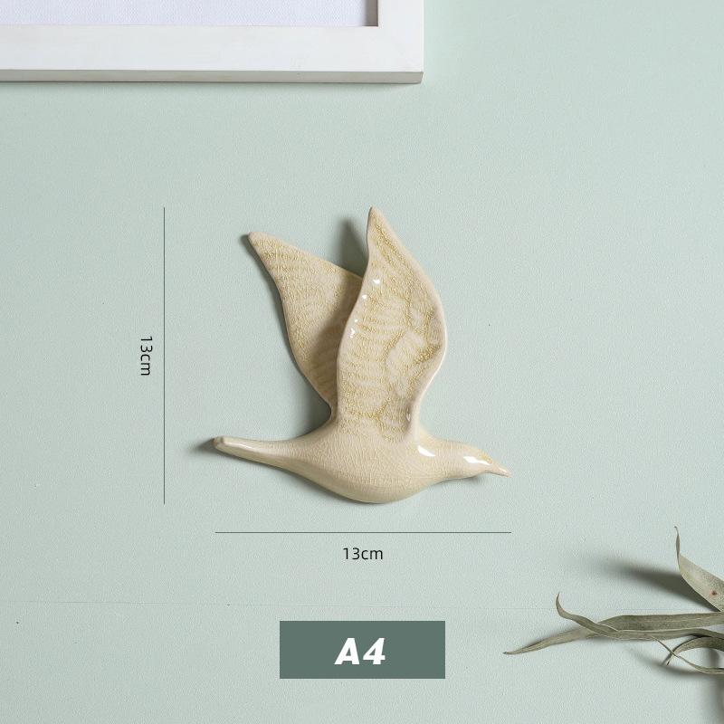 3D keramičtí ptáci závěsný přívěsek na stěnu domácí ozdoby dekorace pozadí TV řemesla závěsná dekorace obývacího pokoje ruční práce