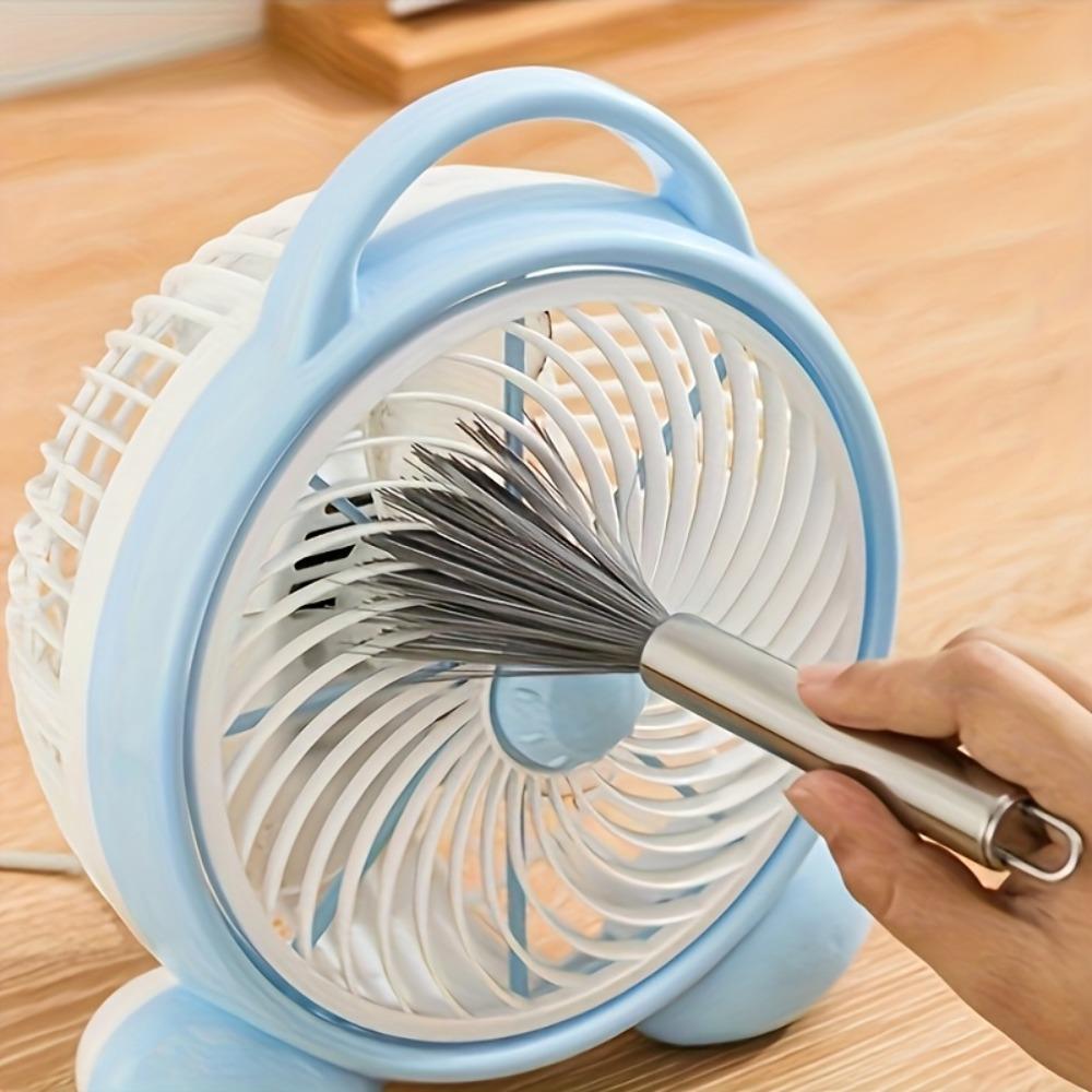 

Multi-functional long-handle wall cleaning brush, stainless steel durable tool for home bathroom & kitchen daily use L