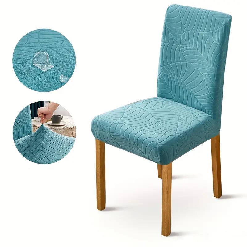 Waterproof Chair Cover Stretch Dining Kitchen Wedding Jacquard Spandex Hotel Banquet Elastic Anti-Dirty Removable Chair Slipcove