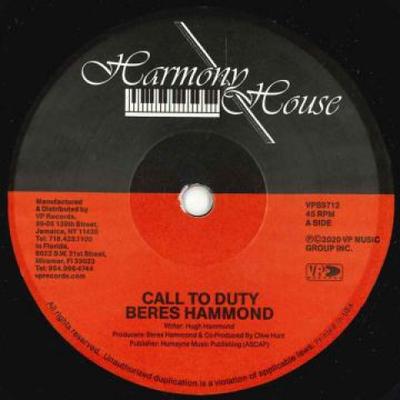 7inch Record BERES HAMMOND - Call To Duty / Survival VPS9712 Harmony House/V 2020 US Reggae, Ska & Dub
