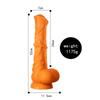VaHppy Dildo extra large 2090g 37*8cm Masturbazione del pene per le donne Gay a forma di fallo Cavallo Pene Silicone liquido dorato Ventosa di potenza