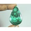 29X44MM Natural Green Malacaite Designer Pear Cabochon Loose Gemstone 82Cts. G-470