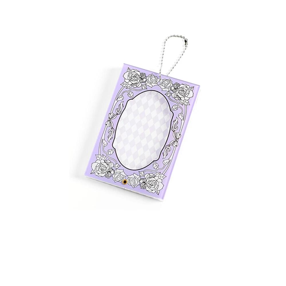 

Baroque Ceremony Series Photo Frame Pendant Gumei Acrylic Card Frame 2D Animation Peripheral Badge Pendant Gift for Friends фиолетовый