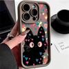 Cute Cartoon Cat Case For Samsung Galaxy S24 S23 S22 Ultra S21 FE A14 A52 A32 A13 A53 A34 A54 A35 A15 4G 5G Soft Silicone Cover