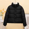New fashion short small padded jacket thickened stand-up collar loose small fashion simple bread jacket