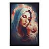 Blue Care: Mary With Baby Jesus Heavenly Protection: Mary With Baby Jesus, 50X70 Cm, Unframed, Premium Canvas On Stretcher