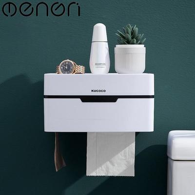 MENGNI Portable Punch Δωρεάν θήκη χαρτιού υγείας Οικιακό δημιουργικό κουτί αποθήκευσης Αδιάβροχο χαρτομάντιλο για αξεσουάρ μπάνιου σπιτιού