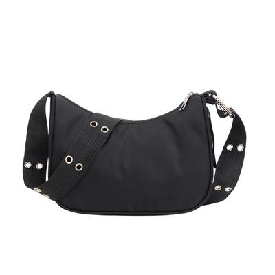 Fashion Nylon Shoulder Bag Women Trendy Handbag Solid Color Crossbody Bag