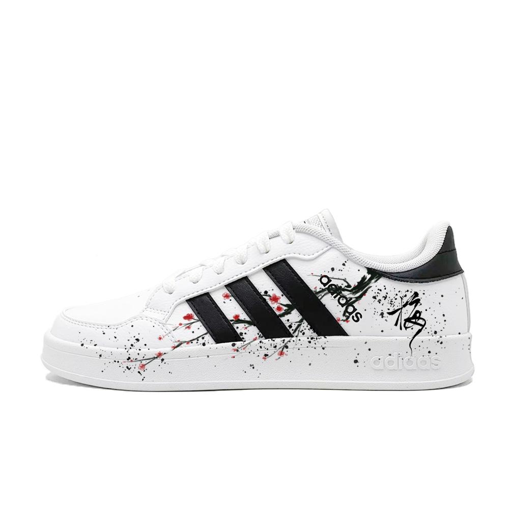 Adidas Neo Breaknet Ищущая Сливовый Цвет На Снегу Нескользящие Износостойкие Низкие Скейтбордические Обувь Мужские FX8707(Команда499-) 43⅓