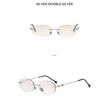 Ladies sunglasses, rimless oval sunglasses, personalized sunglasses