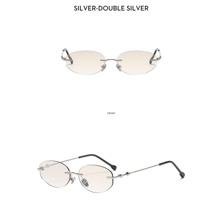 Ladies sunglasses, rimless oval sunglasses, personalized sunglasses