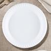 Round Disposable And Microwaveable Party Tray, 6-inch 50-piece Picnic Disposable Cutlery