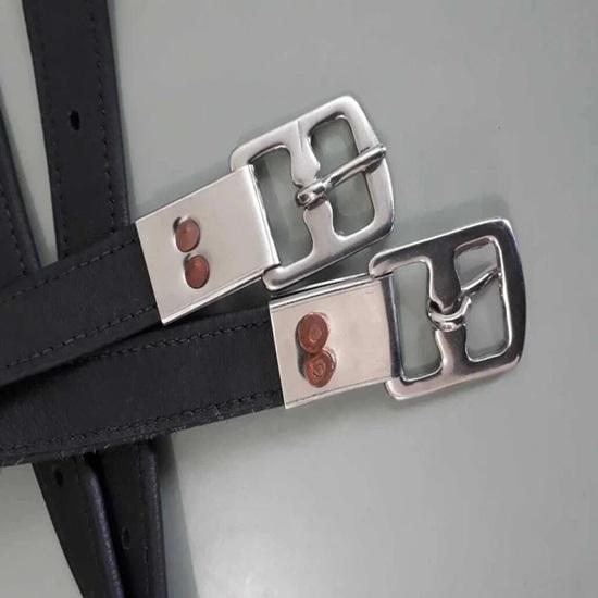 Leather English Straps Crafted Comfort with Adjustable Buckle.