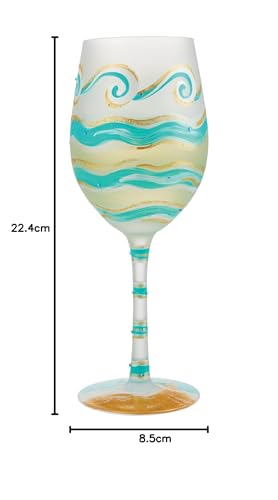 enesco Lolita Wine Glass, Eternal Tides, 6012479