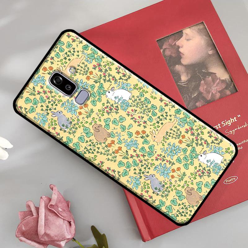 Cartoon Rabbit Bunny Cover For Samsung Galaxy J4 J6 Plus A6 A8 A7 A9 J8 2018 A3 A5 J1 J3 J7 J5 2016 2017 Case