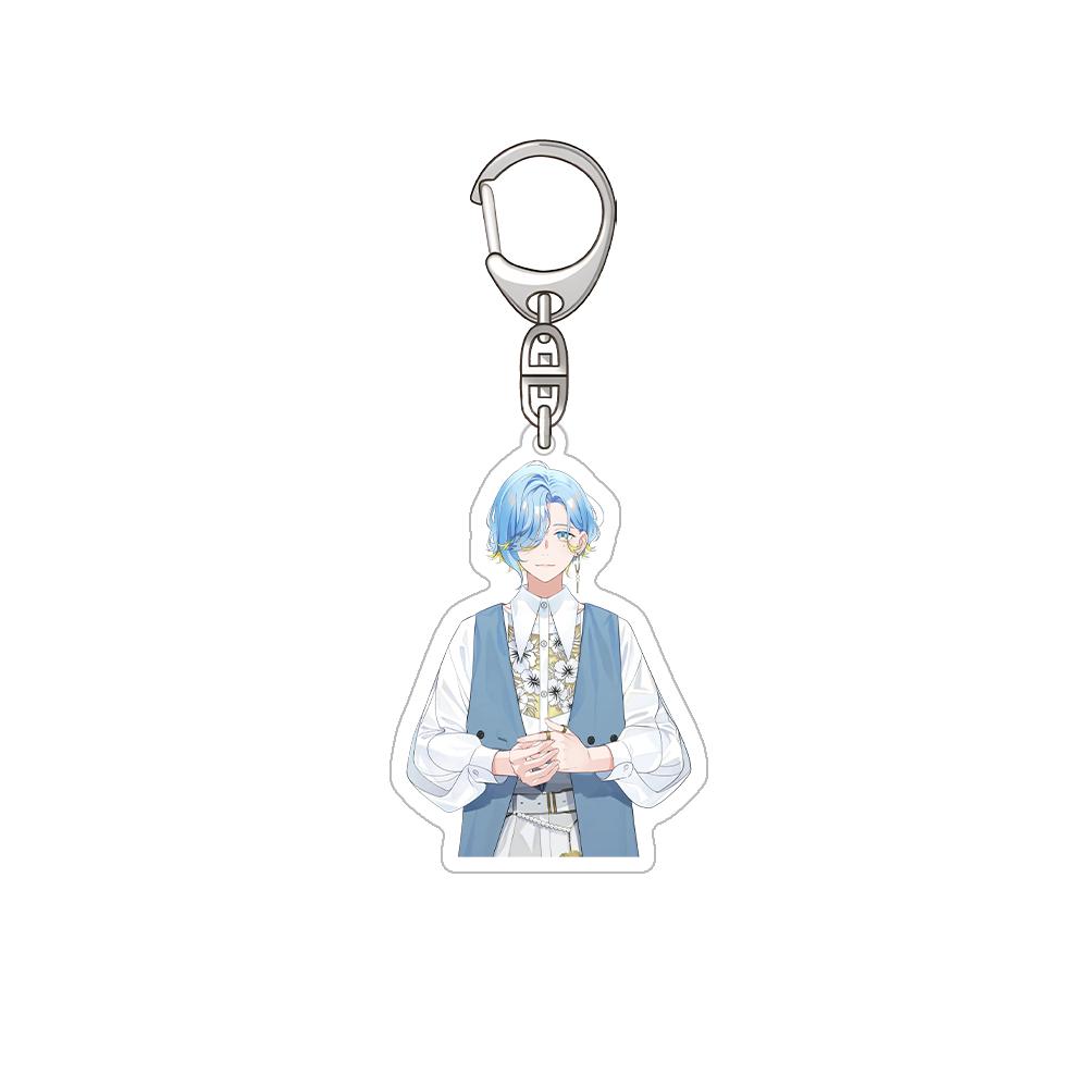 NIJISANJI Shikinagi Akira Genzuki Tojiro KOyanagi Rou Harusaki Air Sister Claire Official Acrylic Keychain Bag Pendant Fans Gift