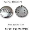 for 2pvcz A6L A7 A8 A3 A4 A5 A6 S3 S4 Q3 Q5 Q5L Q7 RS3 RS4 RS5 RS6 TT 4pcs 60/61/68/69/77MM/135MM Car Wheel Center Hup Cap Cover pvcz2