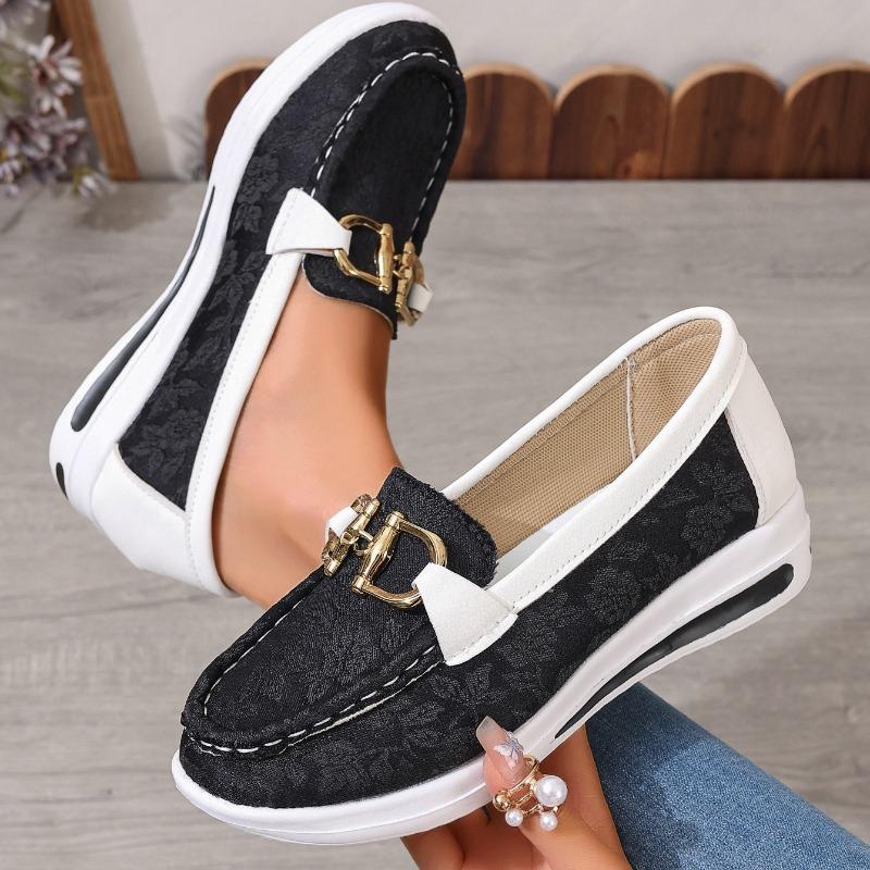 Fashion Women Sneakers Waterproof Fashion Round Toe Sneakers Woman Daily Casual Shallow Mouth Slip-on Walking Vulcanized Shoes for Women