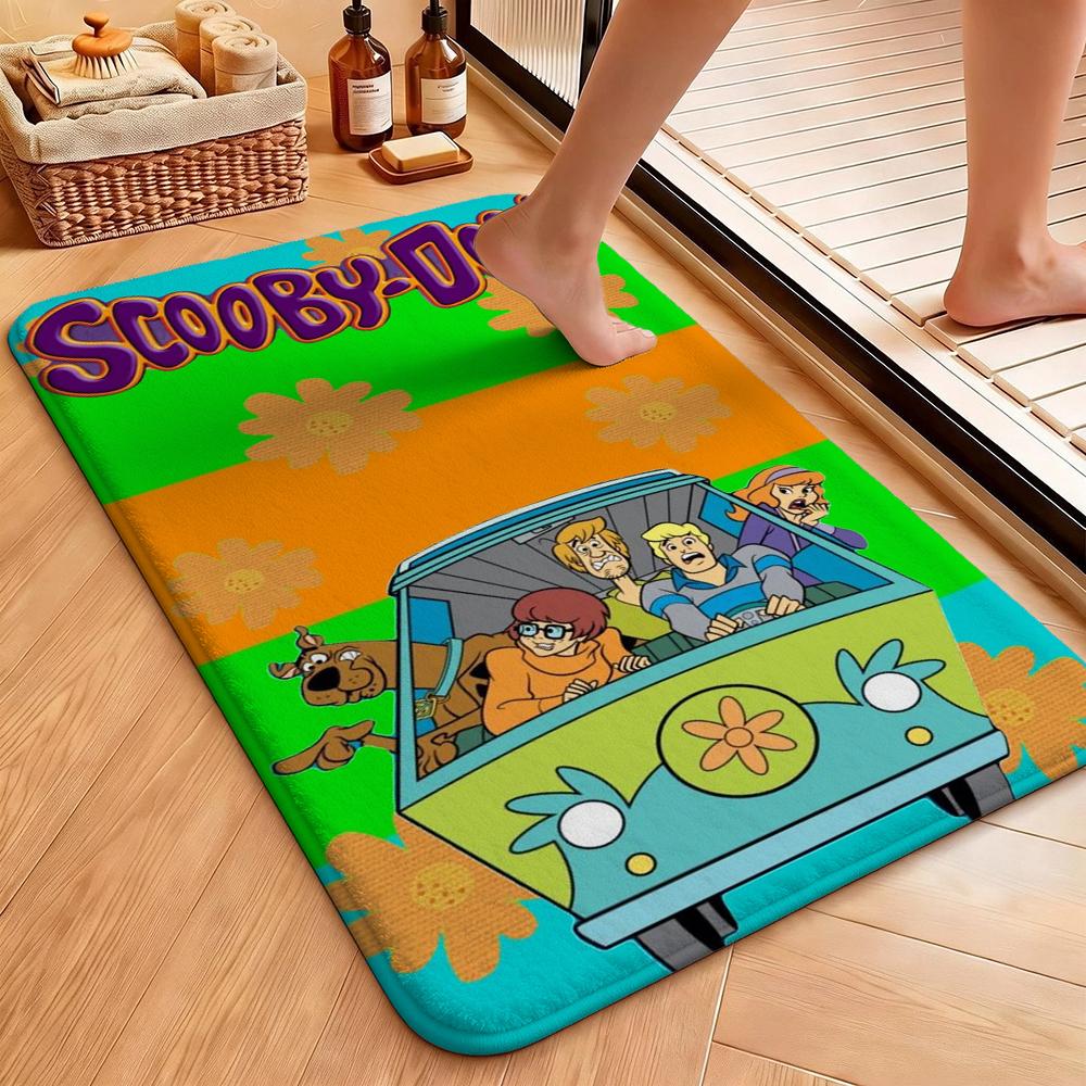 Scoobydoo Spooky Mystery Adventure Indoor Rug Nonslip Easyclean Carpet For Entryway Hallway Balcony Home Party Decor New Year Gift
