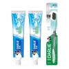 Enamel Fresh Mint Toothpaste & Charcoal Silk Toothbrush Set