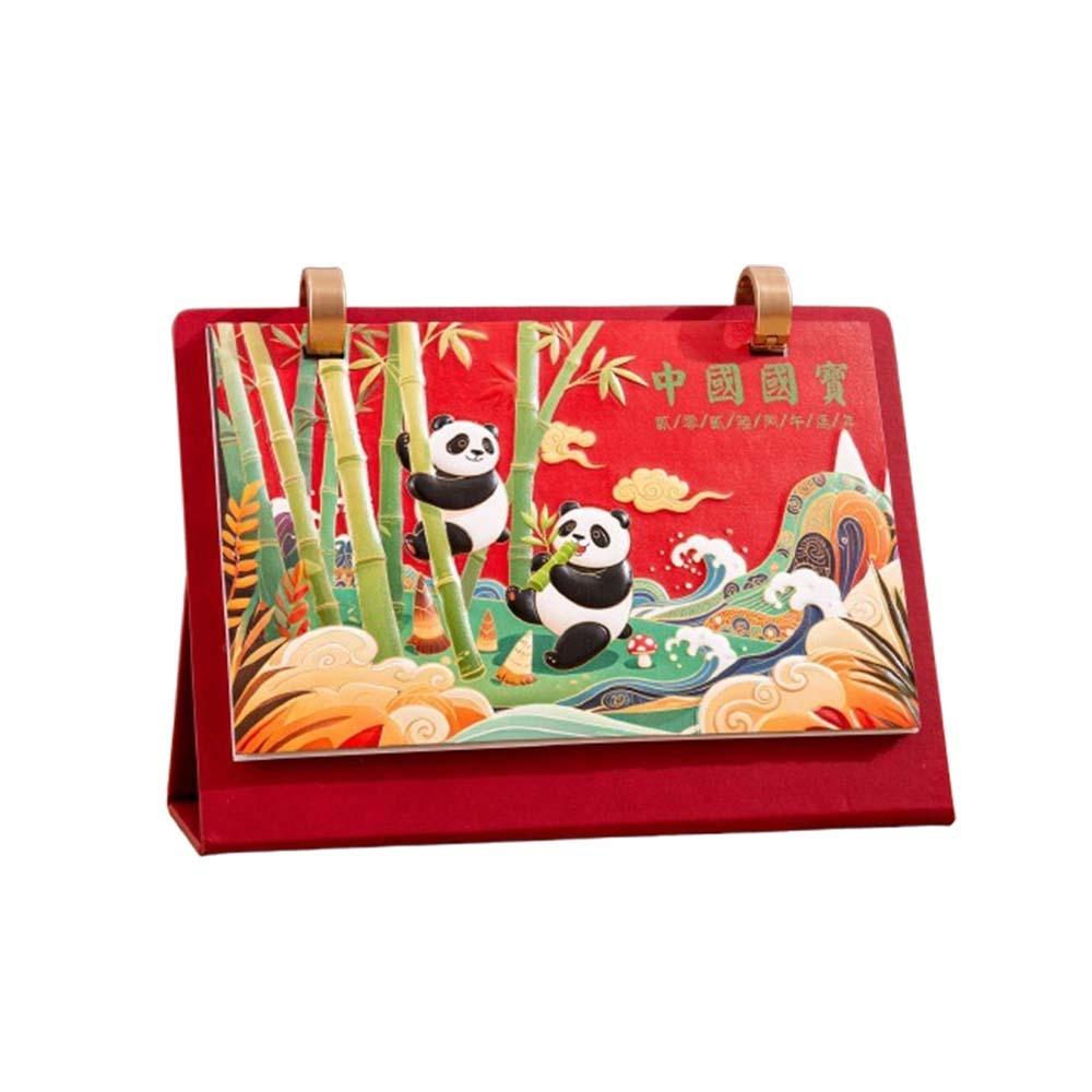 Flip Design Horse Year Desk Calendar Standing Coil Calendar 2026 Desktop Calendar  Desktop Display