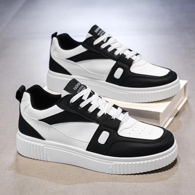 Korean Version of Men's Shoes Spring New American Retro Low-top Shoes Trendy Versatile Breathable Casual Shoes Thick Baseplate Shoes