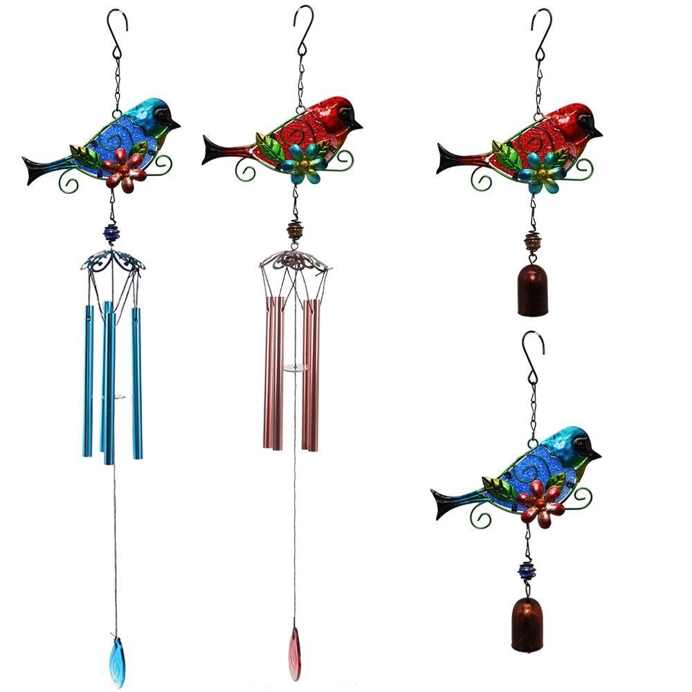 

Metal Tubes Hummingbird Wind Chime Handicraft Garden Hanging Bells Bird Wind Chimes Terrace