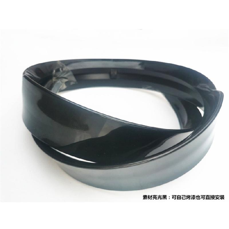 39" Glossy Black Pu Car Rear Roof Lip Trunk Spoiler Wing Lid Tail Sticker Trim