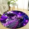 1pc Kochou Shinobu  Print Round Carpet Chair Round Carpet Suitable for Bedroom Living Room Home Decorative Carpet