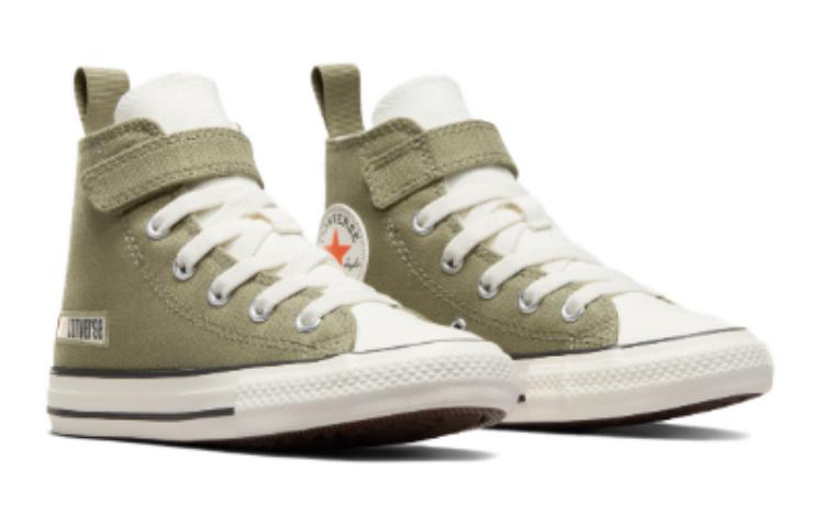 Converse Chuck Taylor All Star Round Tip Cushioning, Wear Resistant High Top Kids Canvas Shoes Green A06368C