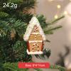 New Year Cute Cartoon Electroplated Plastic Christmas Hanging Ornament Xmas Tree Decoration Pendant for Holiday Festival Decor