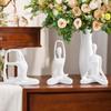 Set mit 3 Meditations-Yoga-Statuen, Zen-Yoga-Figuren aus Harz für Bücherregal, Heimdekoration, Geschenke