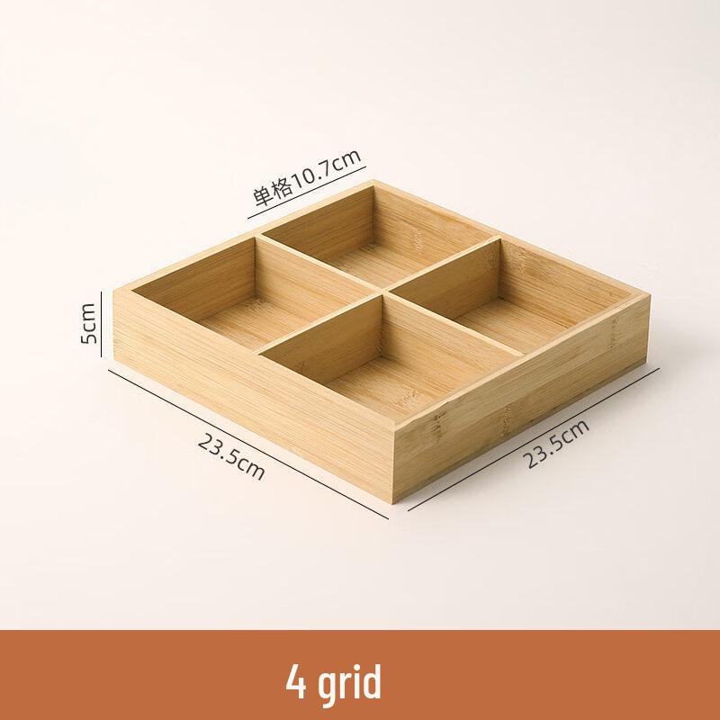 Bamboo Multi-Compartment Tea & Snack Tray
