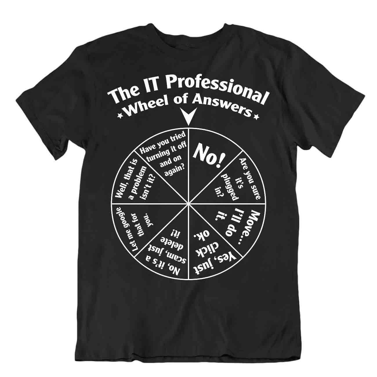 Wheel Of Answers Tshirt Programmer Professional T-Shirt Special Event T Shirt 3XL