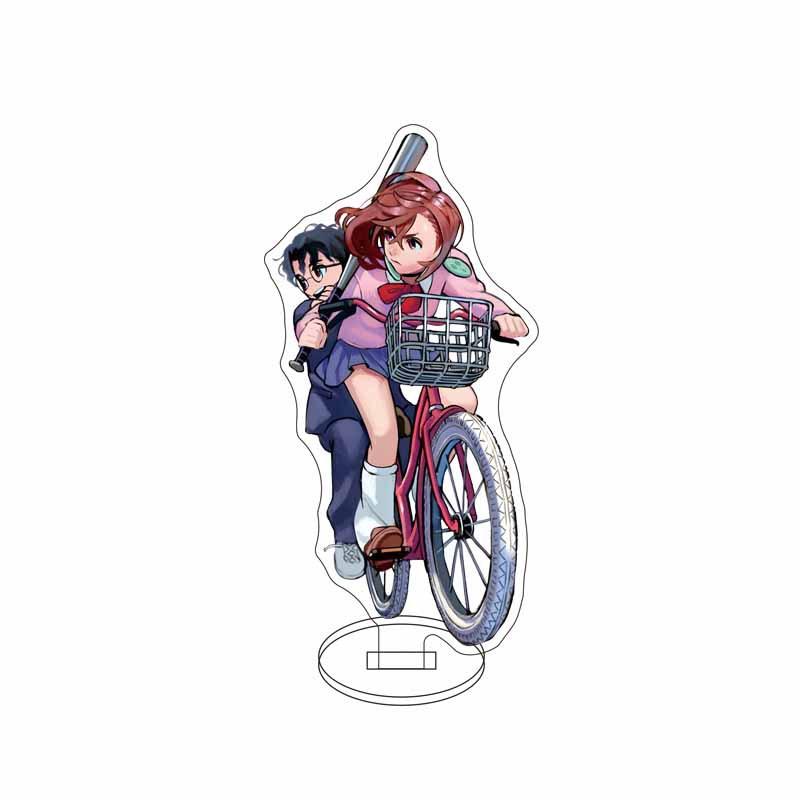 Anime Dandadan Cosplay Ayase Momo Takakura Ken Acrylic chain Stand Model 15cm Acrylic Stand Model Gifts For Fans Chain