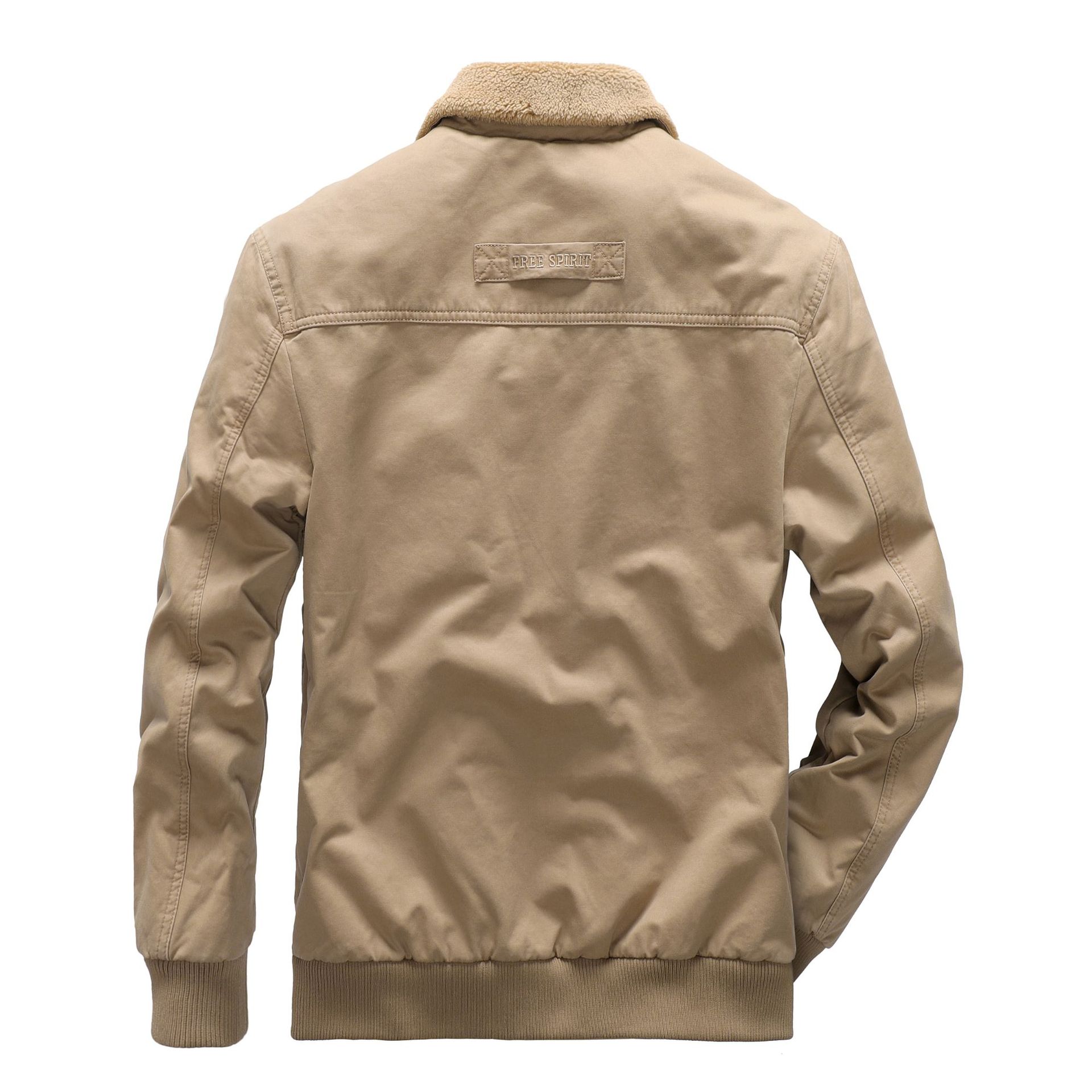 Мужская осенне-зимняя новая куртка из овечьего бархата — фото 4