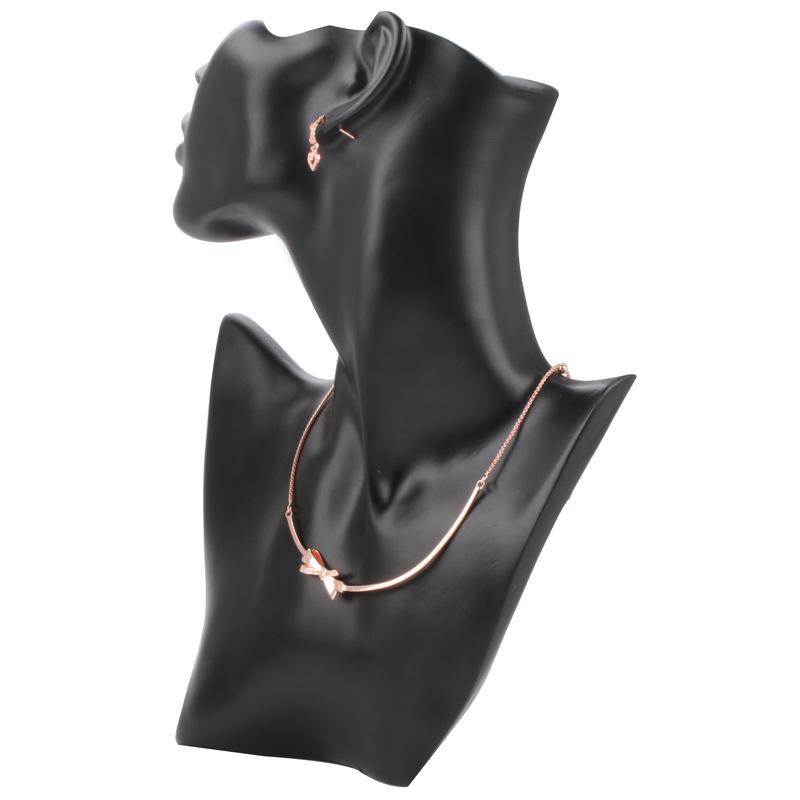 Pan Jia S925 Sterling Silver European & American Style Bow Necklace: Simple, Versatile & Gorgeous.