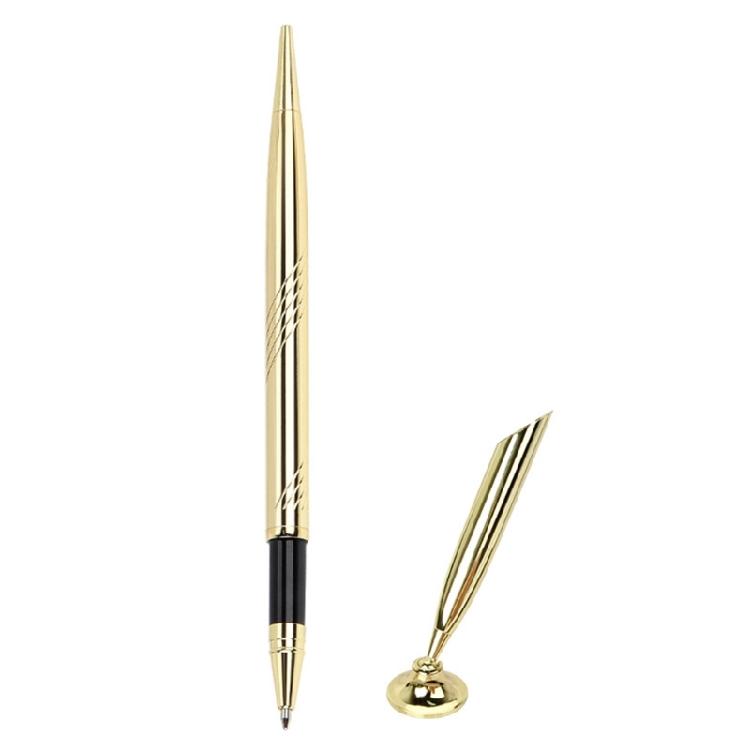

4 Pcs Ballpoint Pen with Base Counter Service Pen Reception Pen Writing Pen Wedding Guest Sign Pen Office Supplies золотой