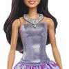 Barbie-fashionistas-poupée brune en robe violette - 3 ans+ - hyt92