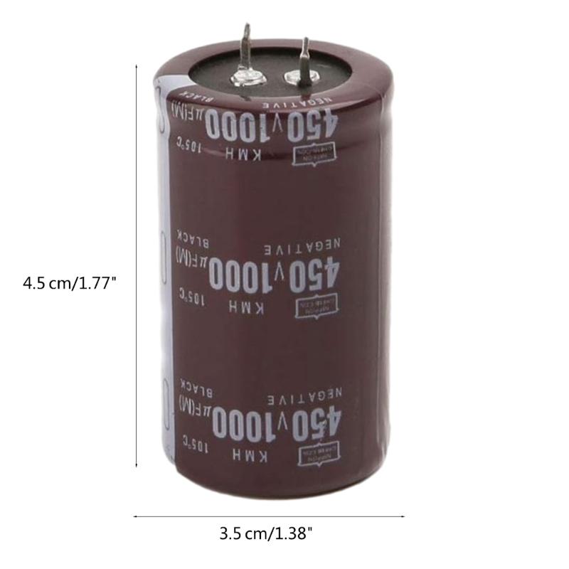 Reliable 450V 1000UF Electrolytic Capacitor for Microprocessor Control Circuits Power Converter Various Applications