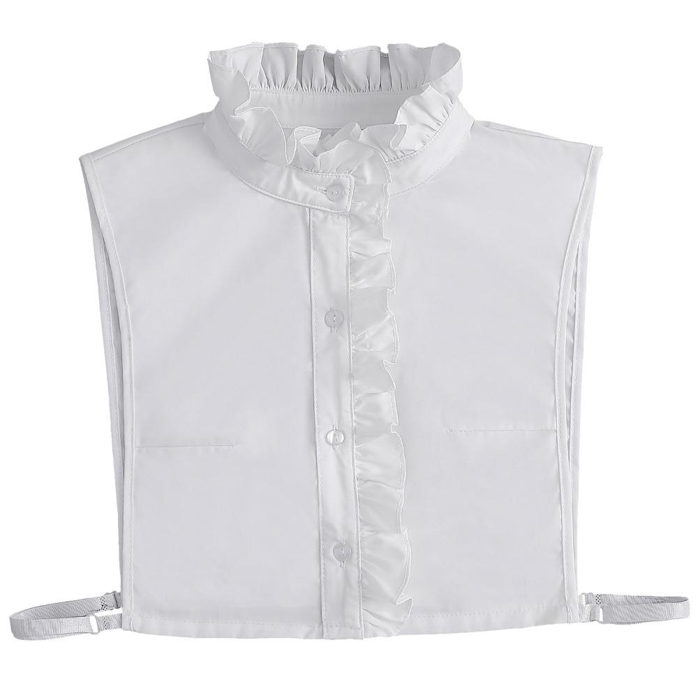 Detachable Stand Fake Collar Lace False Blouse Collar Vintage Fake Collar  Women White2