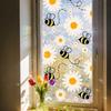 Cartoon Bee Window Film Flower Ladybug Spring Scenery Glass Sticker Rainbow Prism Decorative Stickers Livingroom Bedroom