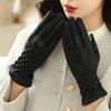 1 Pair Snakeskin Pattern Women's Cold and Warm Thick Windproof Gloves