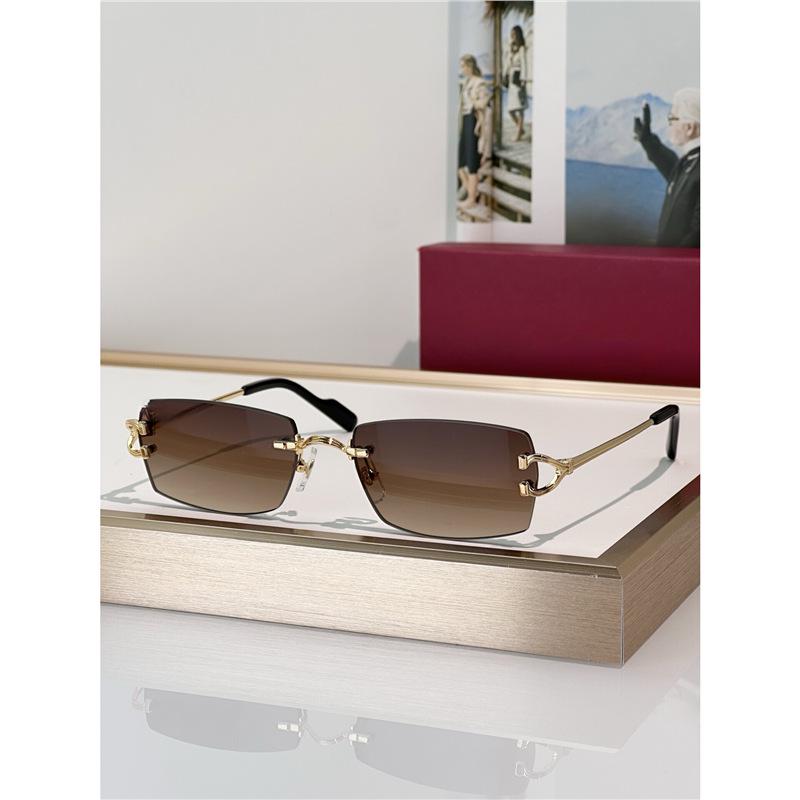 Fashionable Unisex Rimless Metal Sunglasses CT0550S with UV Protection