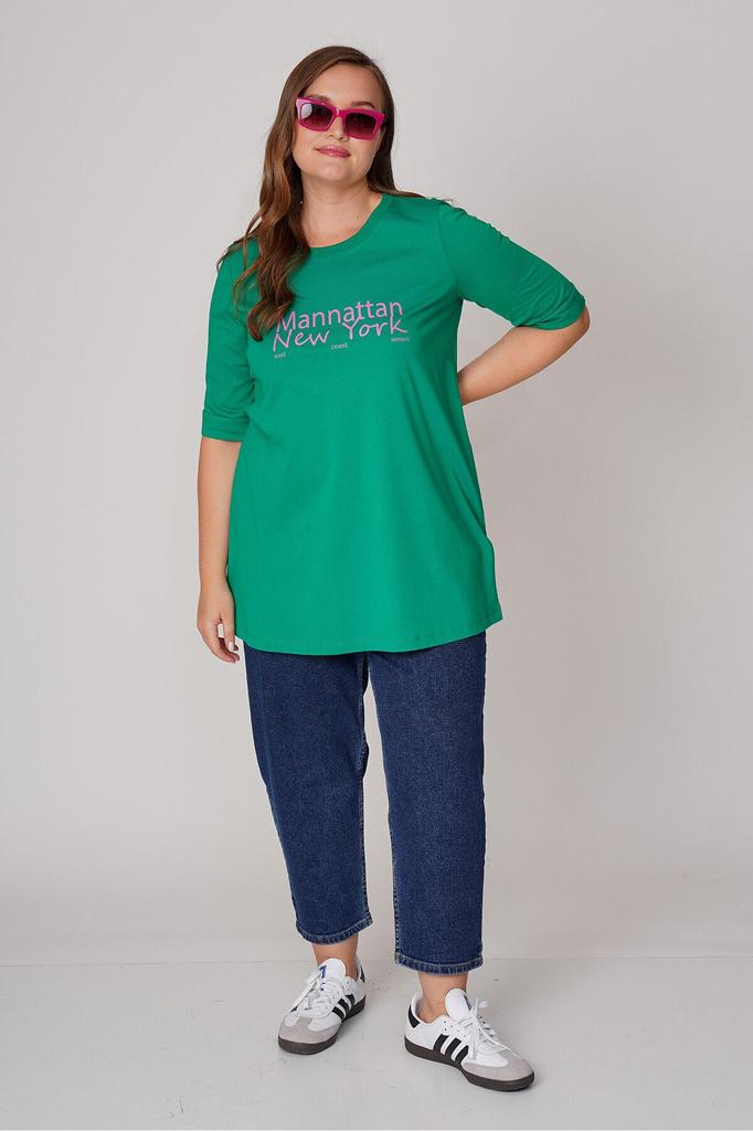 Women's Style Big Size T-Shirt Printed Cotton T-Shirt