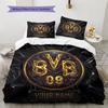 Custom Name BVB Pattern Bedding Quilt Set  Home Decoration  Gift (1 * Duvet Cover + 2 * Pillowcase  Without Core)