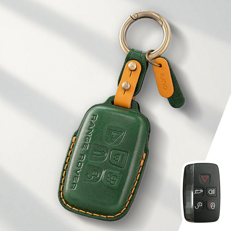 Custodia Protettiva in Vera Pelle per Chiave Fob Land Rover Range Rover Evoque Discovery Sport Vela 4
