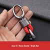 Creative Woven Rope Car Keychain - Cute Waist-Hanging Key Holder for Men & Women
