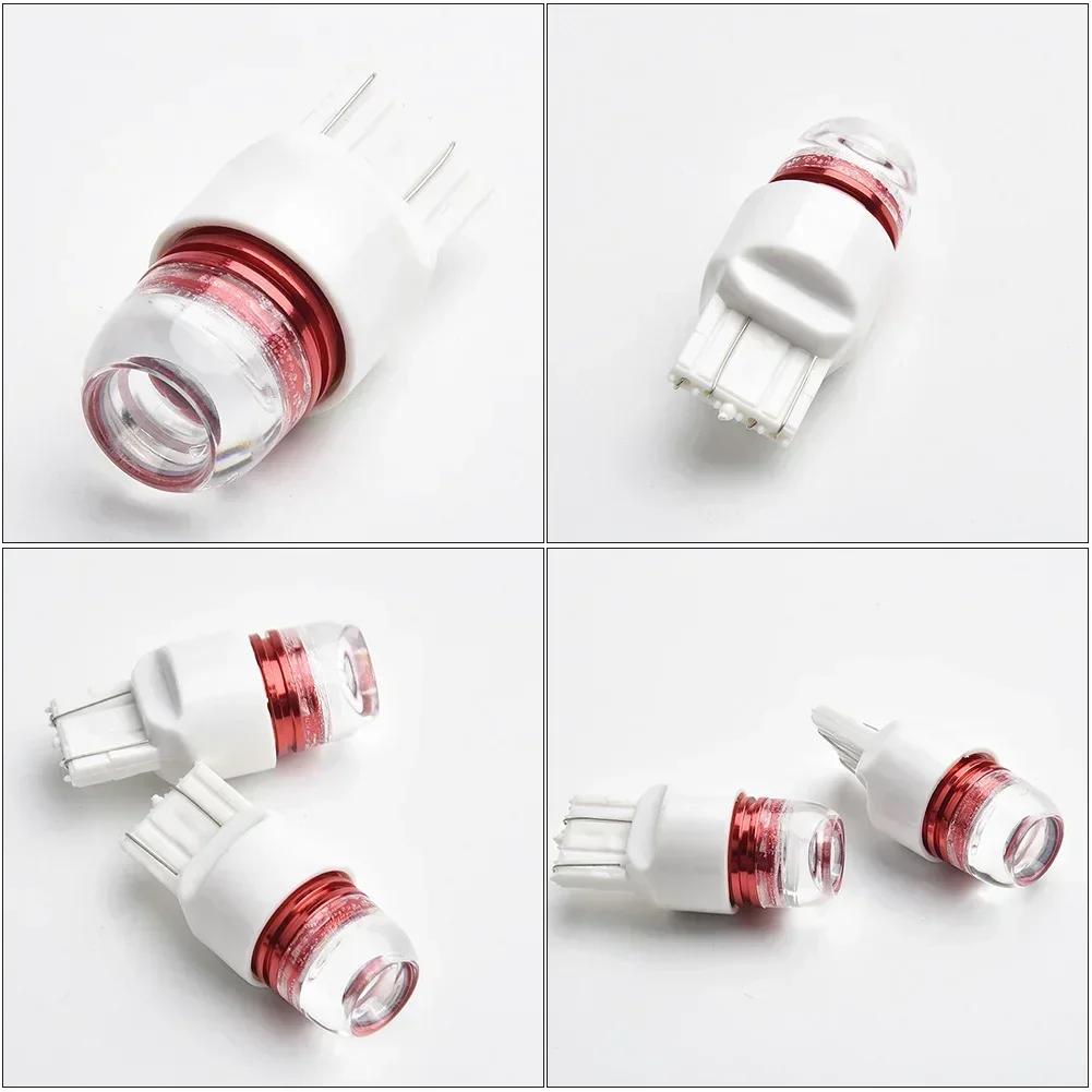 2 buc Roșu Stroboscop Intermitent LED Lampă Frână Stop Lumină de Parcare Siguranță 12V Putere Mare 7443 7440 Becuri LED Stroboscop
